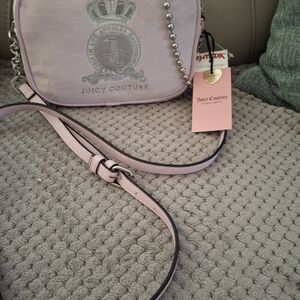 Juicy Couture Light Pink Crossbody with Crest Detail